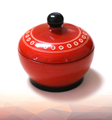 Classic Style Red Jewellery Box with a Lid